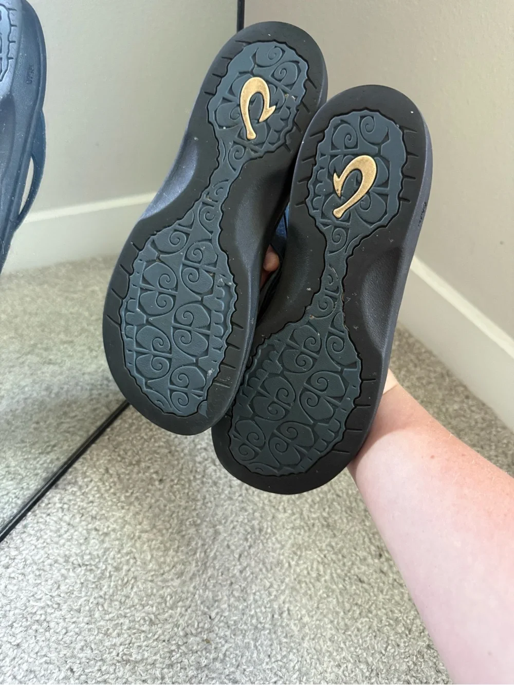 Olukai Ohana Womans Thong Blue Sandal
